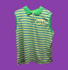 Hand-Embroidered XL Queer Striped Polo Cool