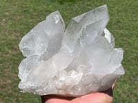 Image 16 of Clear Quartz Points Cluster With Chlorite Inclusions Statement Piece #2543