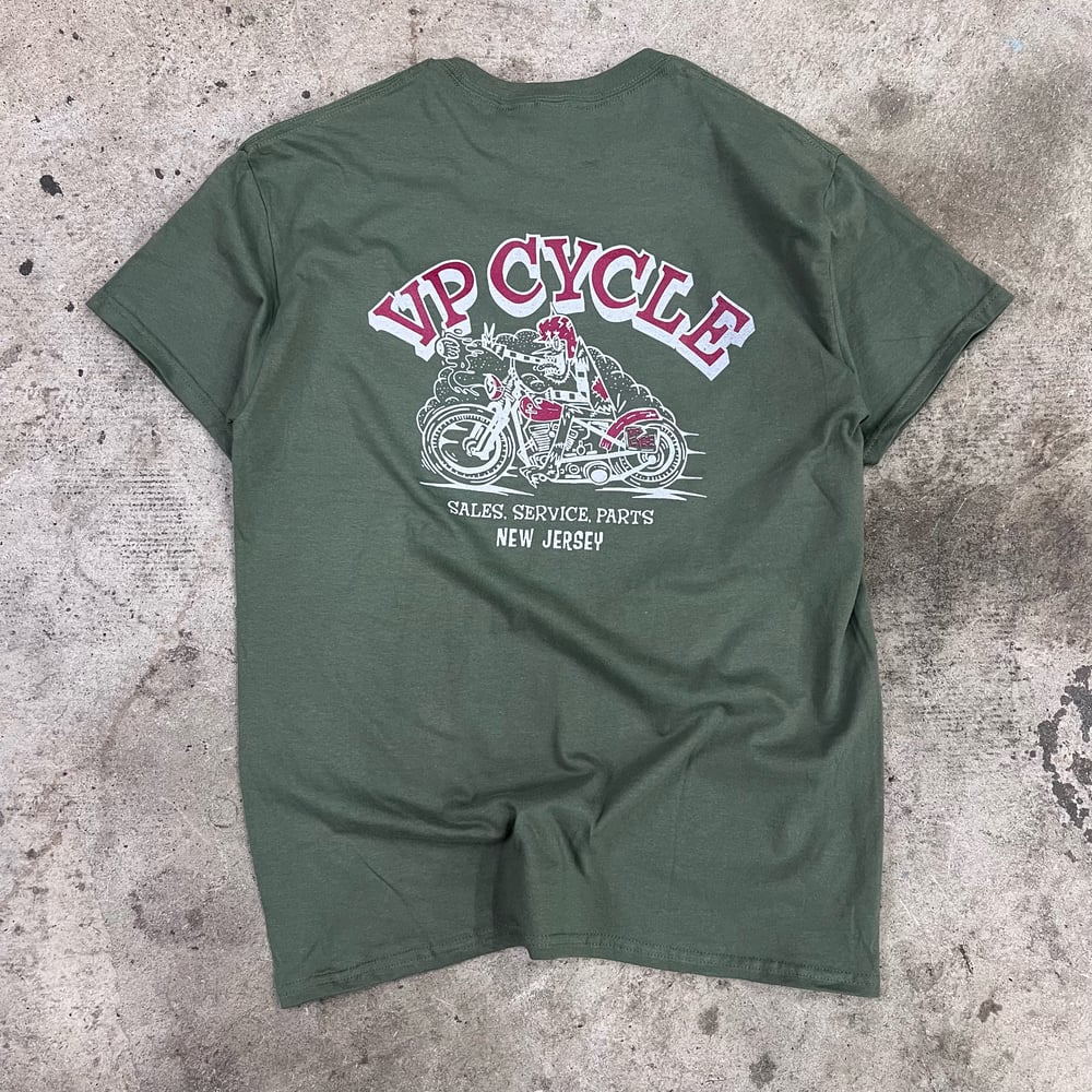VPcycle Military Green Tee Shirt 