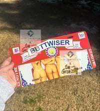 BUTTWISER LICENSE PLATE