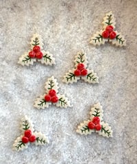 Image 6 of Holly decorations set of 2
