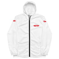 Image 2 of veste à capuche blanche et rouge