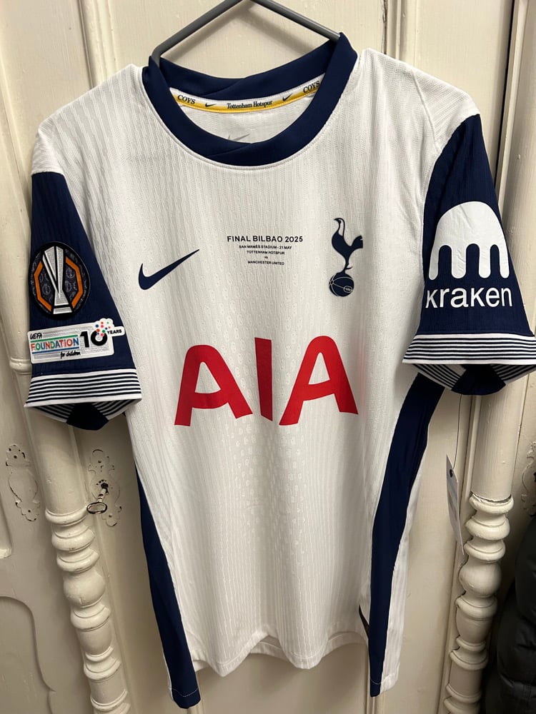 Image of Tottenham Hotspur “JOHNSON 22” Vaporknit 2024/25 Home Europa Final Shirt  (M)