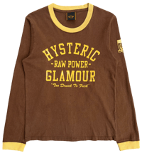 Image 1 of 90's Hysteric Glamour "Raw Power" Longsleeve Ringer - M