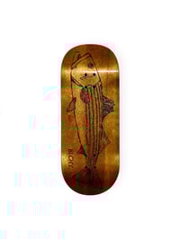Image 1 of 1/1 Cherry Laser Engraved Striped Bass Penthouse PopBox 36mm (Ready to Ship)