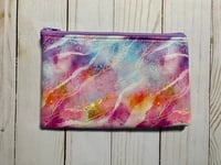 Rainbow Crackle Pouch