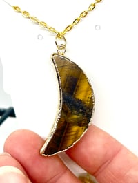 Image 3 of Tigers Eye Moon Necklace #1