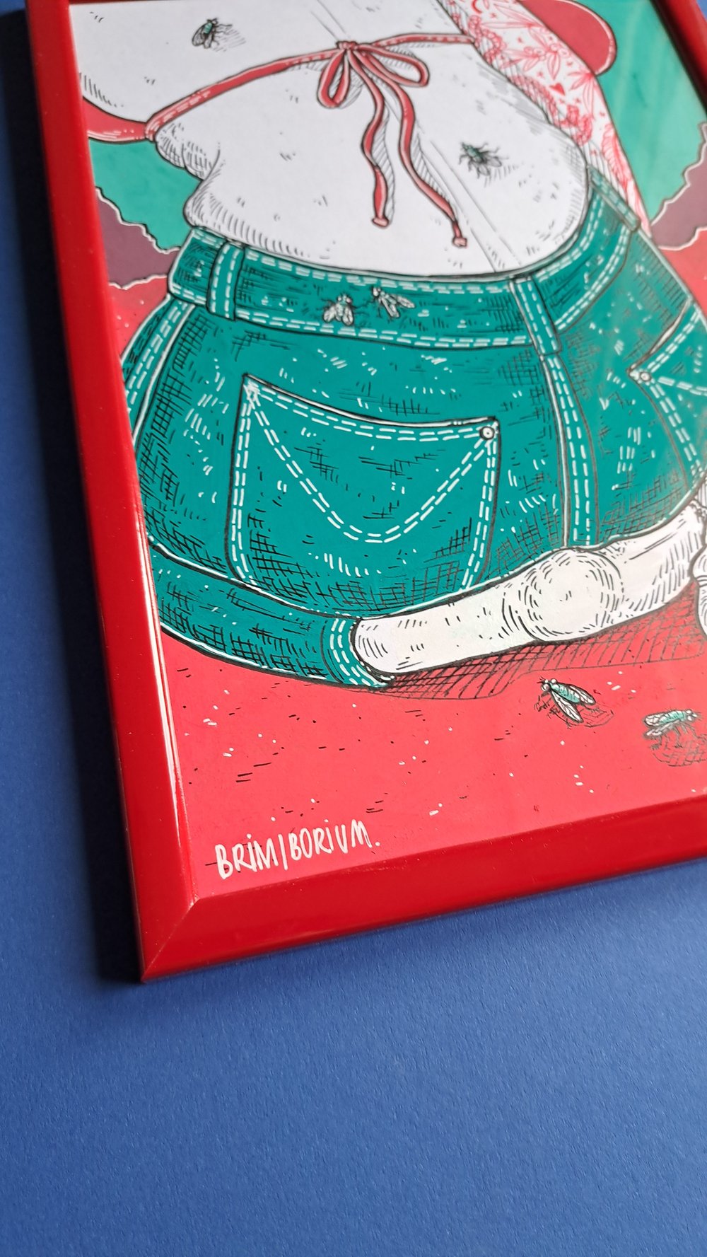 'FLY' original illustration (A4, frame incl.)