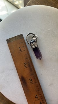 Image 3 of Amethyst heart point pendant