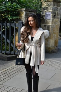 Image 4 of Cream Loro Coat