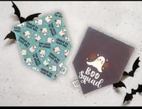 Image 1 of Boo Squad / Too Cute to Spook Reversible Bandana - Glow in the dark