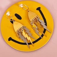 Image 1 of Gold and Silver Lightning Bolts