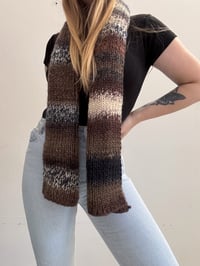 Image 2 of Brown wool scarf