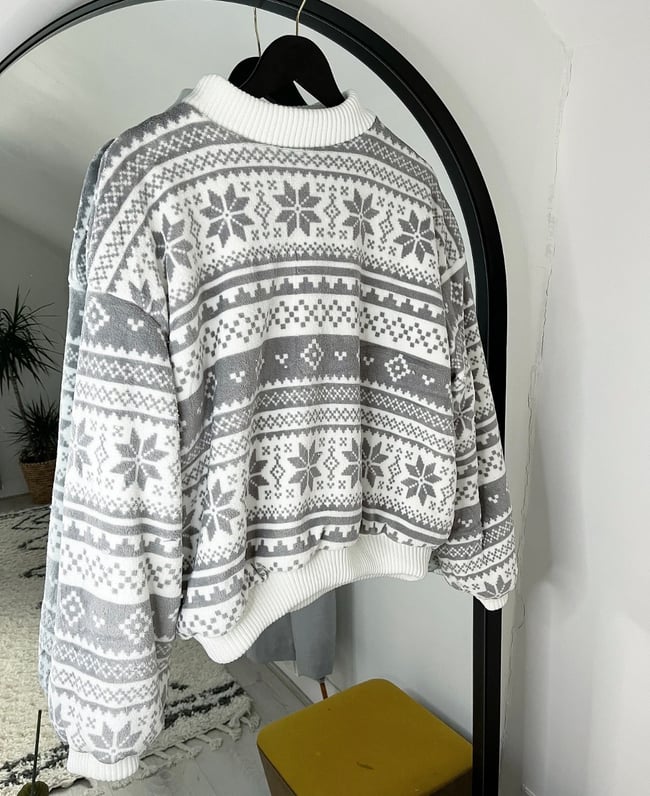 multiple colours* Nordic fleece Christmas jumper