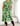 Ready Made Green Retro Floral Midi dress with free postage