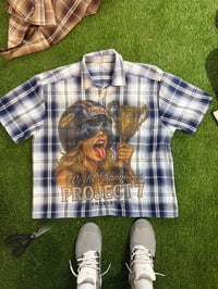 Image 1 of Champions cropped flannel 
