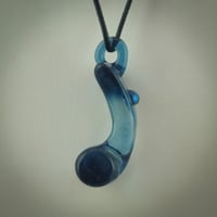 Image 4 of Deco Girl Pendant in Blue Stardust