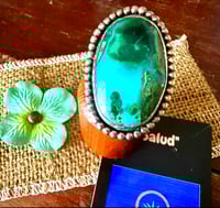 Image 2 of Vintage azurite/ tumbled azurite ring 