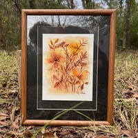 “quiet grasses” original painting framed 