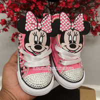 Image 1 of Baby/Toddler Minnie Bling Chucks