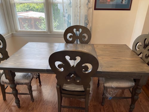 Image of Farmhouse style dining table