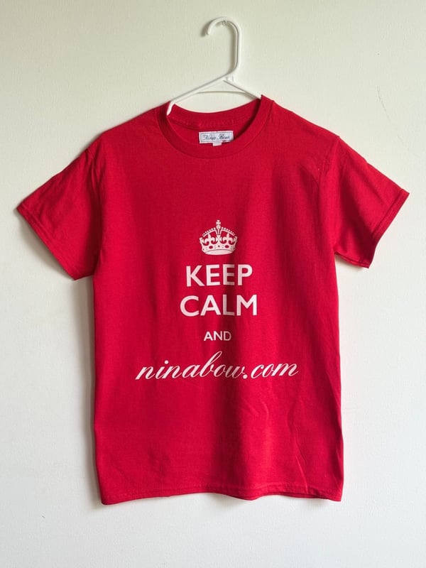 Image of Keep calm and ninabow.com/ Red