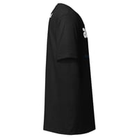 Image 4 of autism soul black heather unisex t-shirt front, back and sleeve logo 