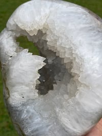 Image 12 of Polished Quartz Crystal On Display Stand #1663