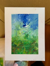 Image 2 of “It Always Ends The Same” oil on paper 6 x 8 inches 