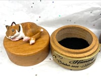 Image 3 of Custom Engraved Hamster Mini Urn Handpainted To Your Photos