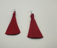 Image 7 of Long tassle earring (deep edition) 