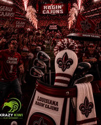 Image 5 of Louisiana Ragin Caguns custom Golf Club Cover hand knit logo College football fan  gift-7638f0c0