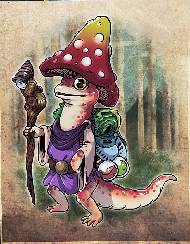 Mushmander 11x14 matte print 