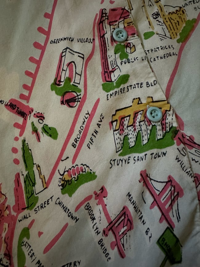 70s New York City blouse