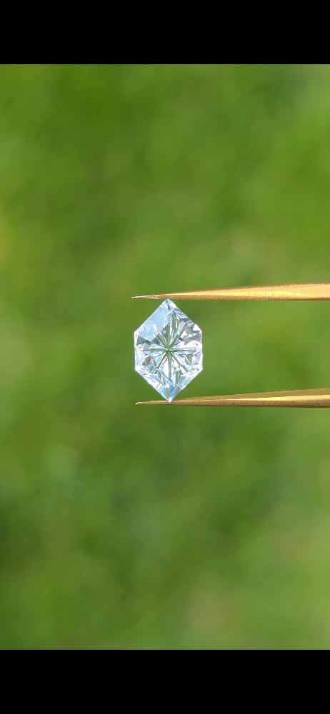 Image of Arctic Glacier Sapphire — Dutch Marquise Fantasy Cut