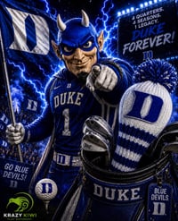 Image 1 of DUKE Blue Devils Custom Golf Club Cover hand knit College football fan gift 
