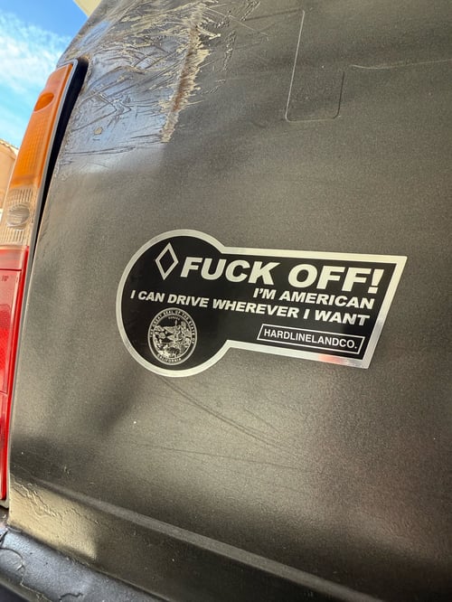 Image of Fuck Off HOV Sticker