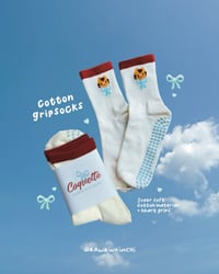 Image 1 of Coquette Cotton Grip Socks