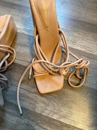 Image 2 of Tan lace up sandals 