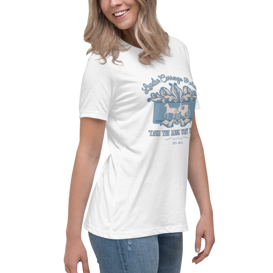 Image of Women's Relaxed T-Shirt Carriage rides Bridgerton inspired