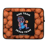 Image 2 of One Team, Jesus Team Laptop Case