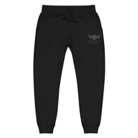Image 2 of BOSSFITTED Navy Blue and Gold Logo Unisex Joggers