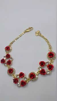Image 2 of RED ROSE GOLD BRACELET 