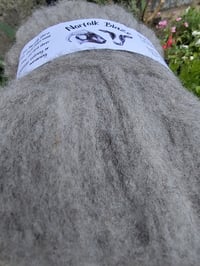 Image 2 of Norfolk Blaze Carded Wool Sliver for spinning, felting or weaving  copy