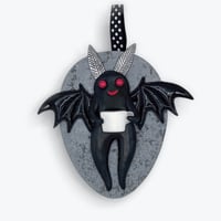 Mothman Art Ornament With Coffee Mug