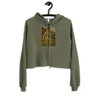 Image 3 of "AI will replace sh*t" - Ring-Spun Cotton Crop Hoodie