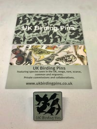 Image 3 of UK Birding Pins Logo Enamel Pin Badge