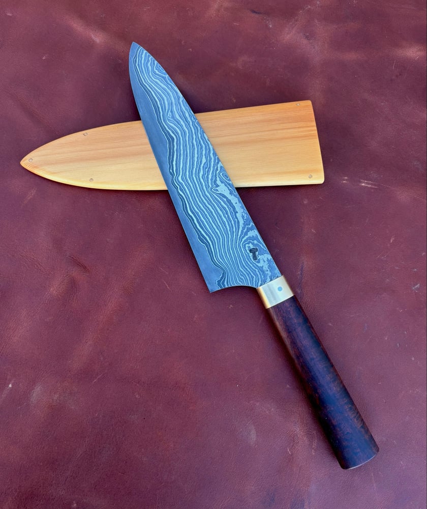 Image of 8” stainless clad chefs knife