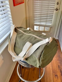Image 3 of Patchwork Green Denim Duffle Bag