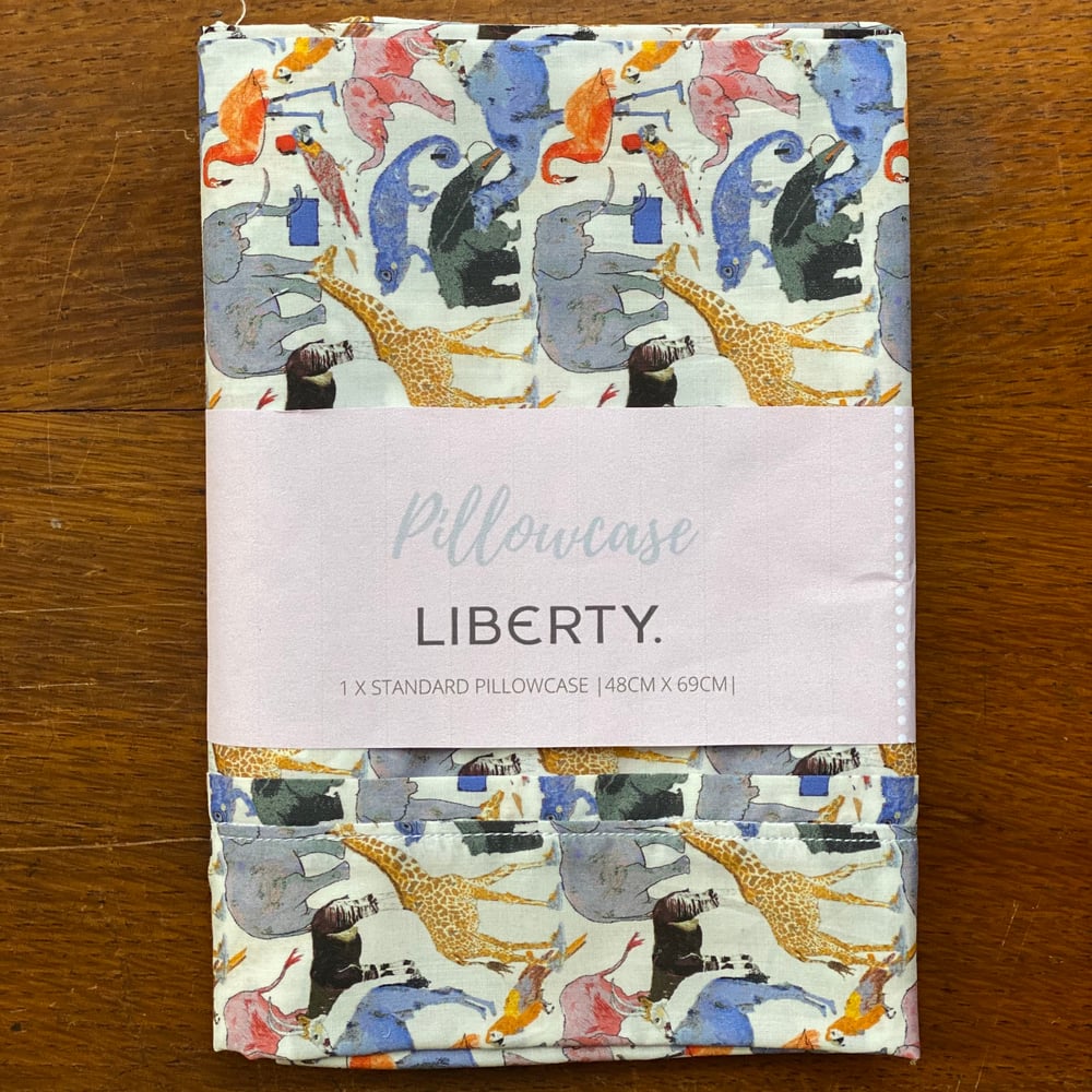 Image of Liberty Pillowcase - Queue for the Zoo